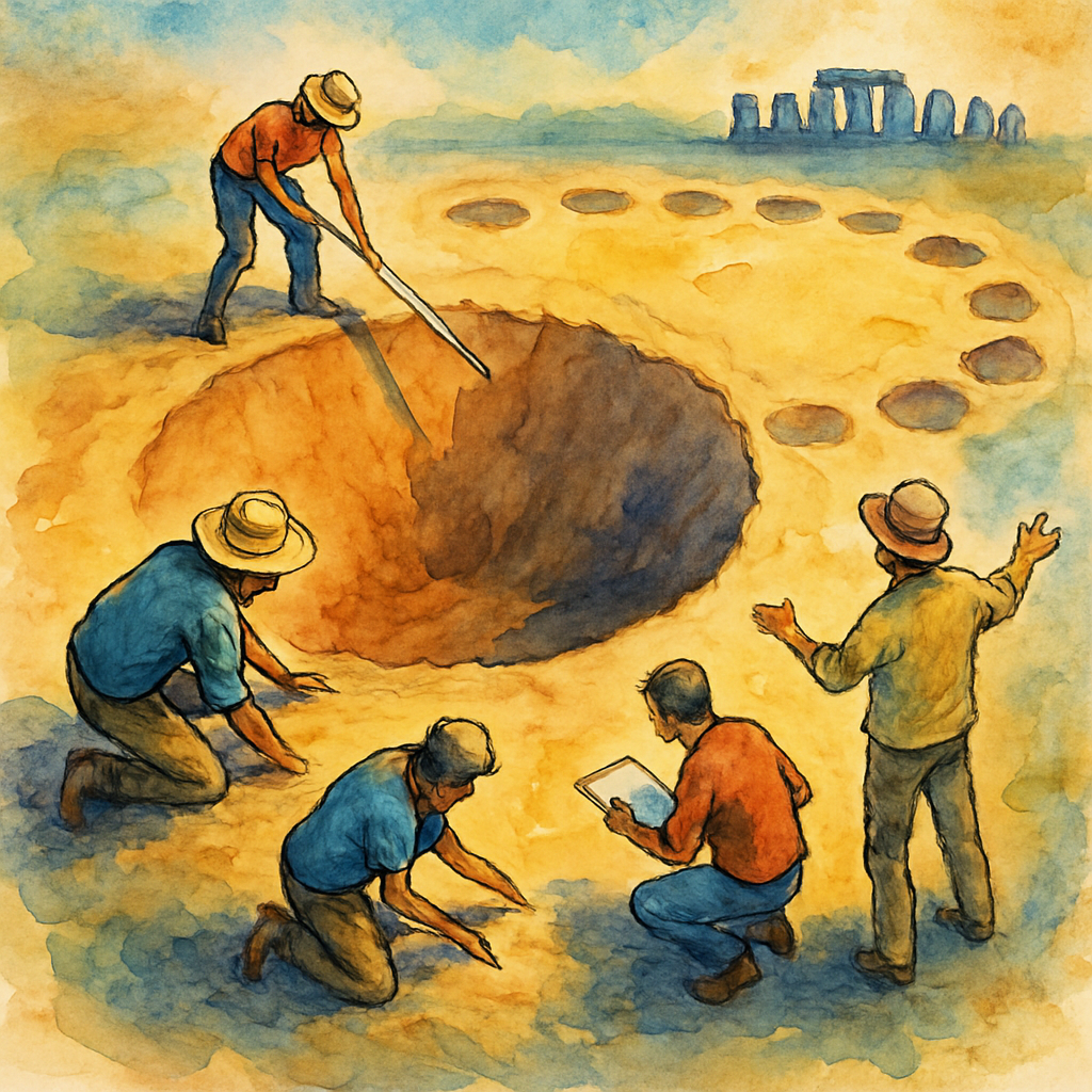 Unearthing the Neolithic Mystery: The Vast Pit Circle Near Stonehenge